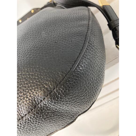 MICHAEL KORS MEDIUM PEBBLED LEATHER GOLD STUDS CROSSBODY BAG - Picture 9 of 16